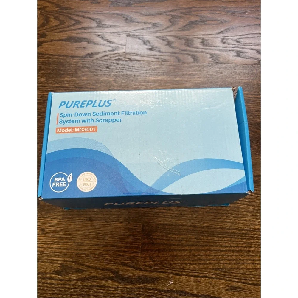 Pure plus Spin Down Sediment Filtration System With Scrapper